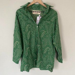AVDW Paisley Button Down NWT